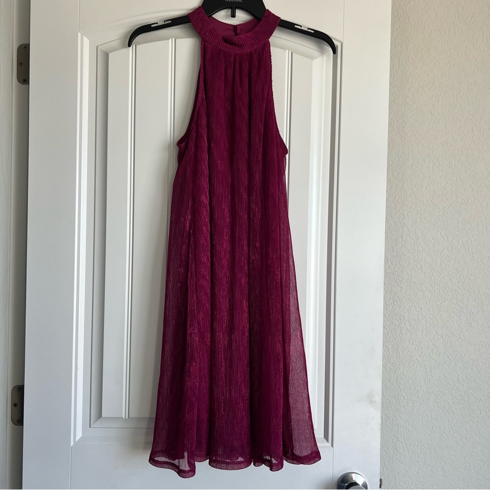 Nine West Medium Purple Shimmer Dress NWT